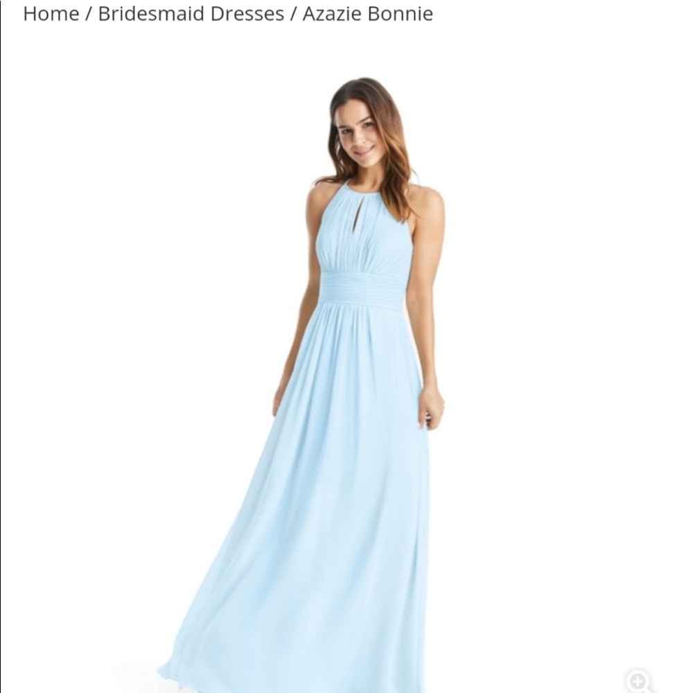 Sky Blue Azazie Bridesmaid/maxi dress